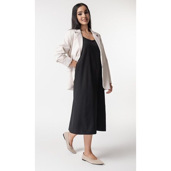 Women's Pointed Toe Knit Ballet Fashionable and Comfortable Dressy Flat Blue - Picture 6 of 6